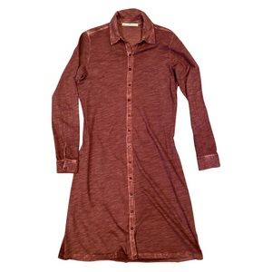 Peruvian Connection Shirt Dress - organic cotton sz Medium